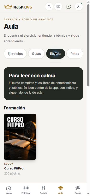 Tu biblioteca de entrenamiento y alimentación