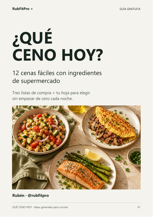 Portada del PDF ¿Qué ceno hoy? de RubFitPro